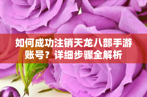 如何成功注销天龙八部手游账号图片