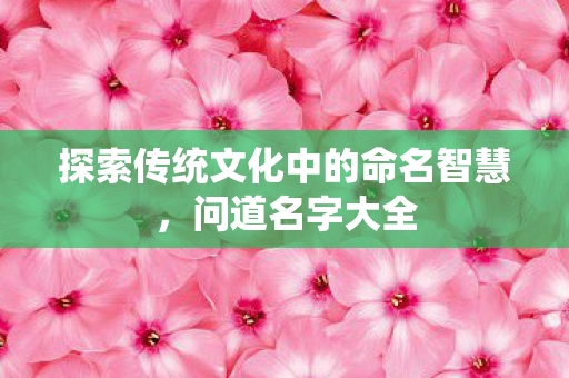 探索传统文化中的命名智慧图片