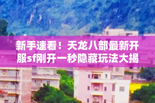 天龙八部最新开服sf刚开一秒隐藏玩法大揭秘天龙私服图片