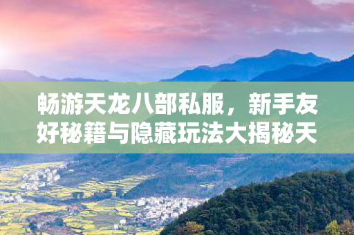 新手友好秘籍与隐藏玩法大揭秘天龙八部私服图片