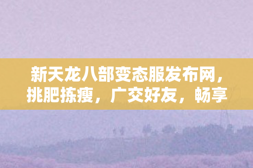新天龙八部变态服发布网图片