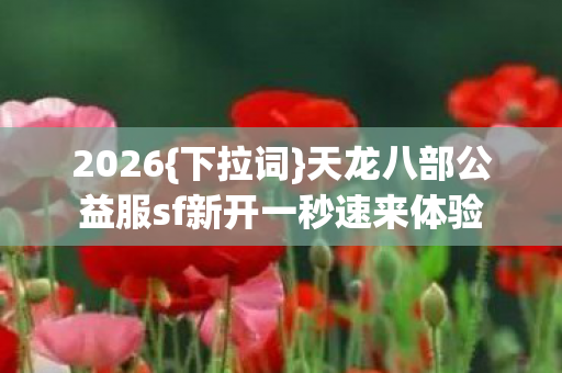 天龙八部公益服sf新开一秒速来体验图片