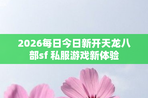 2026每日今日新开天龙八部sf 私服游戏新体验图片