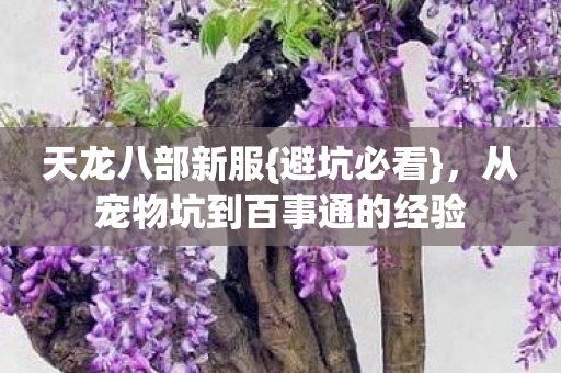 从宠物坑到百事通的经验图片