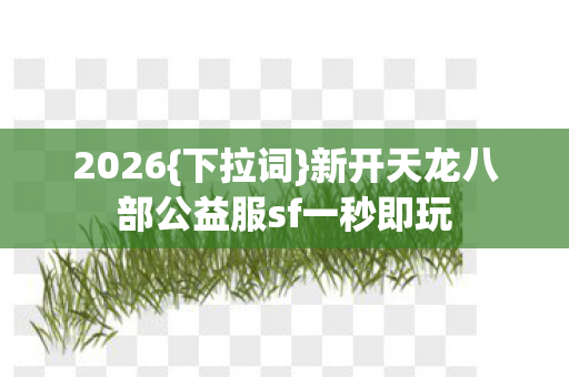 新开天龙八部公益服sf一秒即玩图片