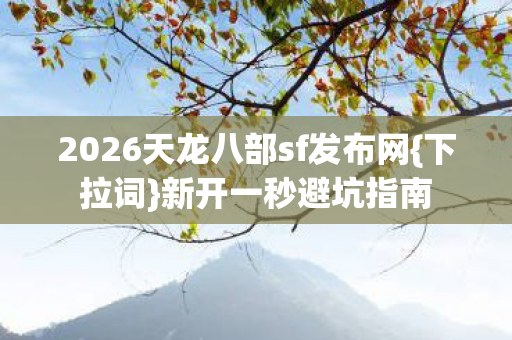 2026天龙八部sf发布网图片