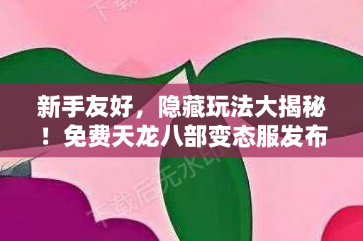 免费天龙八部变态服发布网图片