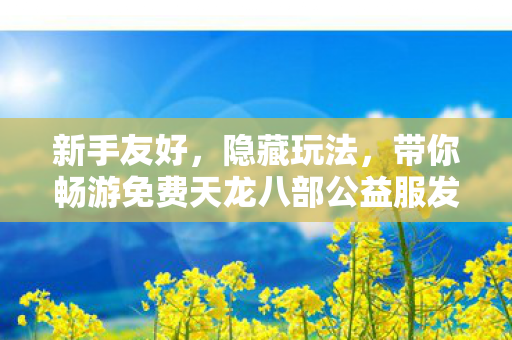 带你畅游免费天龙八部公益服发布网sf图片