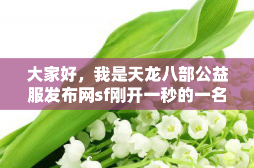 我是天龙八部公益服发布网sf刚开一秒的一名普通爱好者图片