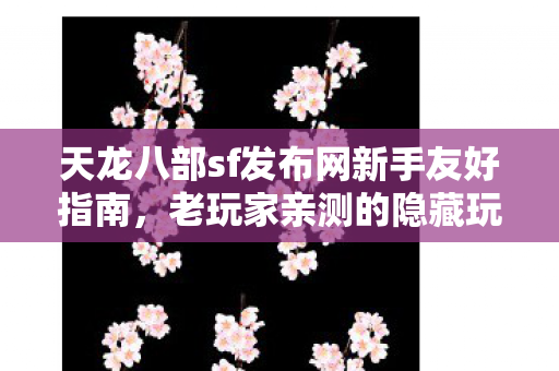 天龙八部sf发布网新手友好指南图片
