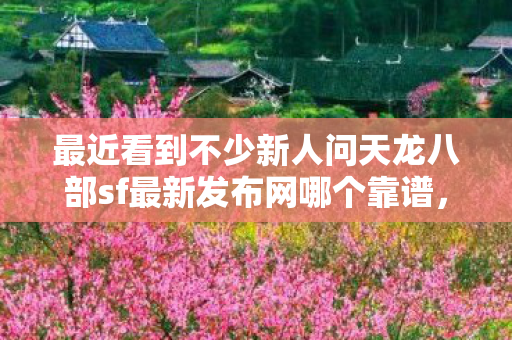 我得说我现在常去的那个天龙八部sf最新发布网真的挺适合新手的图片