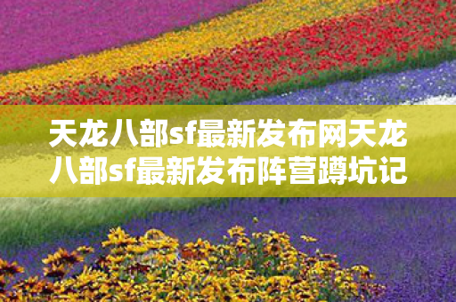 天龙八部sf最新发布网天龙八部sf最新发布阵营蹲坑记图片