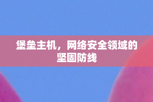 堡垒主机，网络安全领域的坚固防线