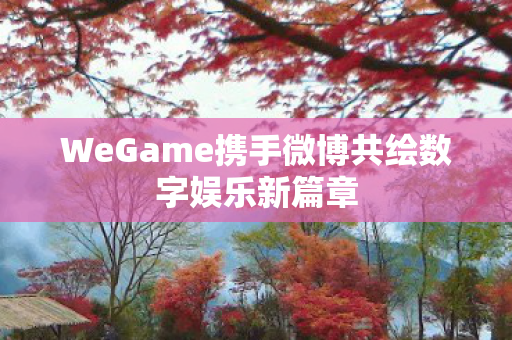 WeGame携手微博共绘数字娱乐新篇章图片