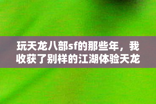 我收获了别样的江湖体验天龙私服图片
