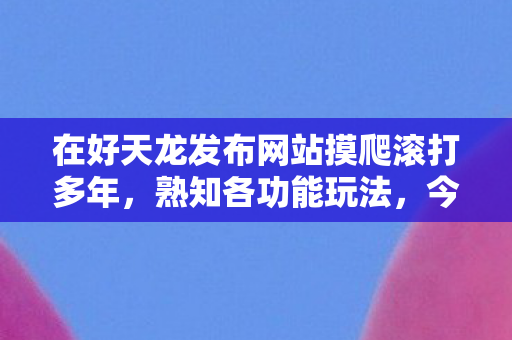 在好天龙发布网站摸爬滚打多年图片