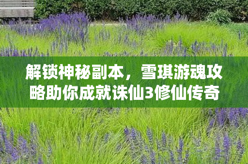 雪琪游魂攻略助你成就诛仙3修仙传奇图片