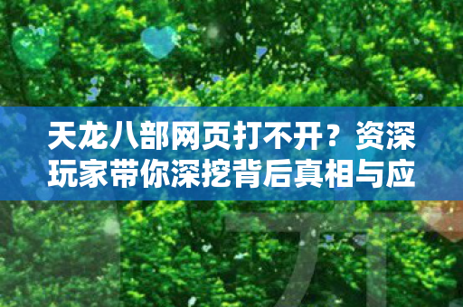 资深玩家带你深挖背后真相与应对之道天龙私服图片