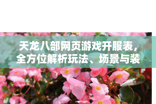 天龙八部网页游戏开服表图片