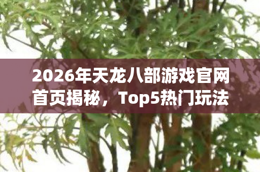 2026年天龙八部游戏官网首页揭秘图片