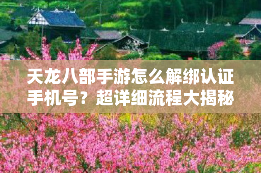 天龙八部手游怎么解绑认证手机号图片