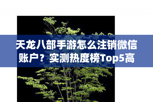 天龙八部手游怎么注销微信账户？实测热度榜Top5高人气服，避开新手陷阱！天龙私服
