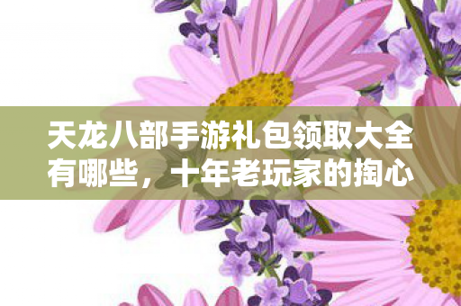 天龙八部手游礼包领取大全有哪些，十年老玩家的掏心窝分享天龙八部私服