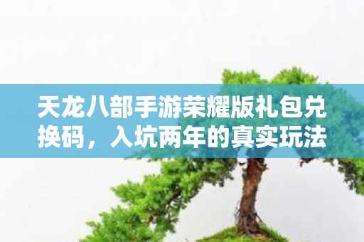 天龙八部手游荣耀版礼包兑换码，入坑两年的真实玩法与避坑指南天龙私服