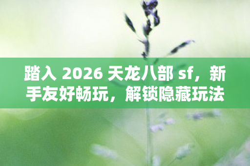 踏入 2026 天龙八部 sf图片