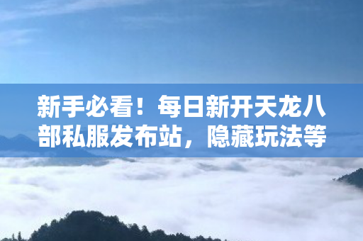 每日新开天龙八部私服发布站图片