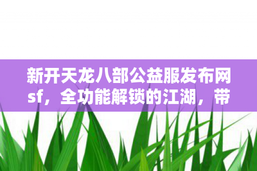 新开天龙八部公益服发布网sf图片