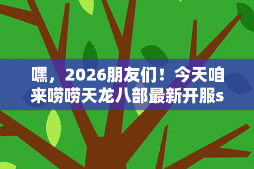 今天咱来唠唠天龙八部最新开服sf那些事儿图片