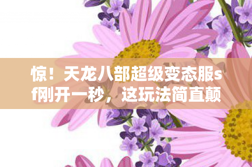 天龙八部超级变态服sf刚开一秒图片