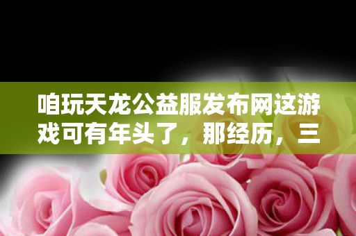 咱玩天龙公益服发布网这游戏可有年头了图片