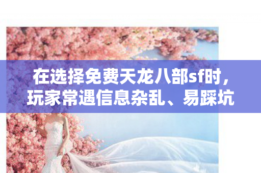 在选择免费天龙八部sf时图片