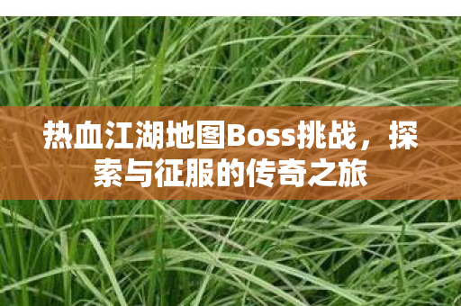 热血江湖地图Boss挑战图片