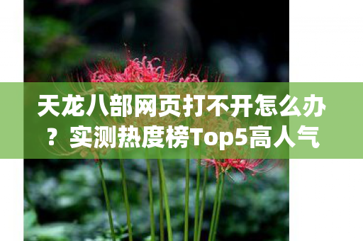 实测热度榜Top5高人气服图片