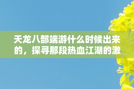 探寻那段热血江湖的激情岁月天龙私服图片