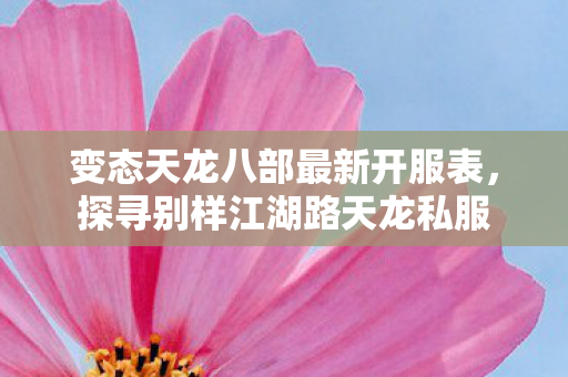 变态天龙八部最新开服表，探寻别样江湖路天龙私服