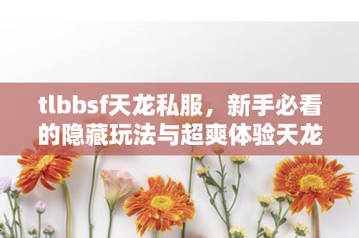 tlbbsf天龙私服,新手必看的隐藏玩法与超爽体验天龙八部私服 tlbbsf天龙私服,新手必看的隐藏玩法与超爽体验天龙八部私服
