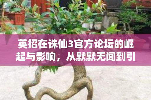 英招在诛仙3官方论坛的崛起与影响图片