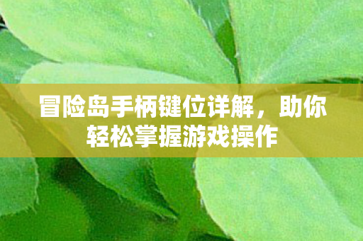 助你轻松掌握游戏操作图片