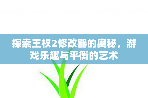 探索王权2修改器的奥秘图片