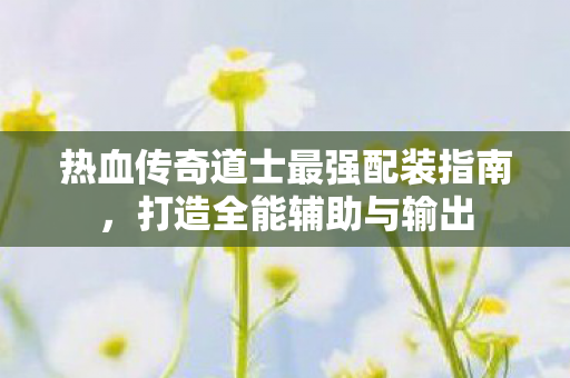 热血传奇道士最强配装指南图片