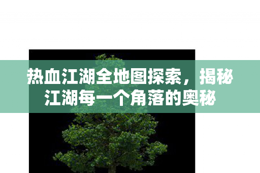 揭秘江湖每一个角落的奥秘图片