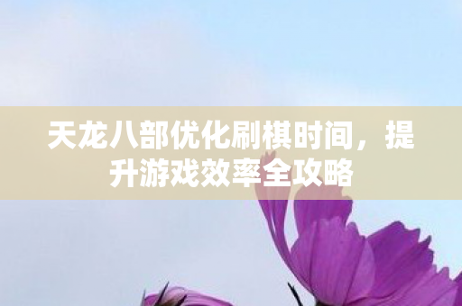 天龙八部优化刷棋时间图片