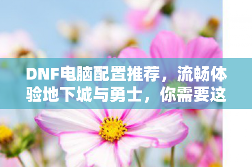 流畅体验地下城与勇士图片