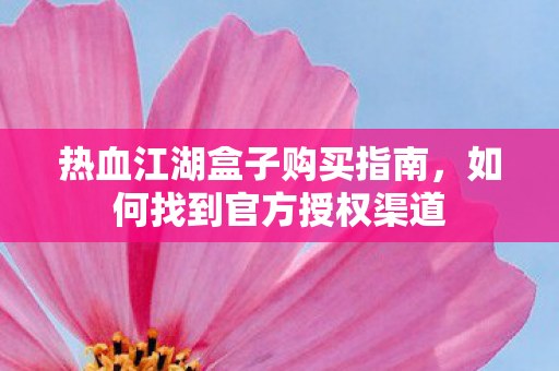 热血江湖盒子购买指南图片