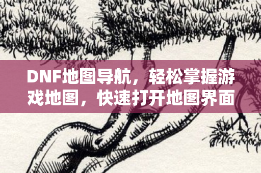 DNF地图导航,轻松掌握游戏地图,快速打开地图界面 DNF地图导航,轻松掌握游戏地图,快速打开地图界面