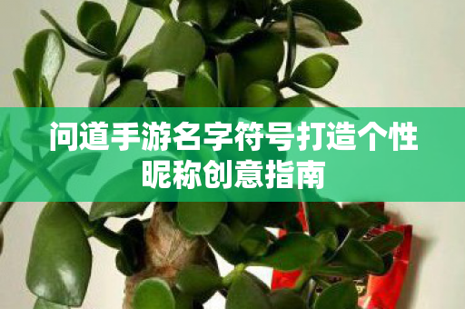 问道手游名字符号打造个性昵称创意指南图片